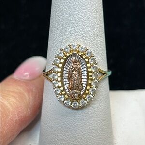 499711 silver mother Mary Ring